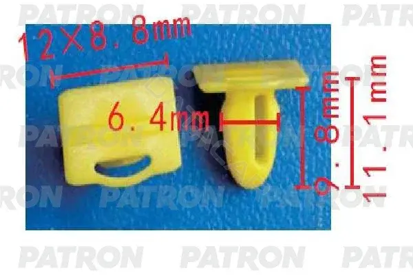 Клипсы, фиксаторы, зажимы PATRON P37-1485