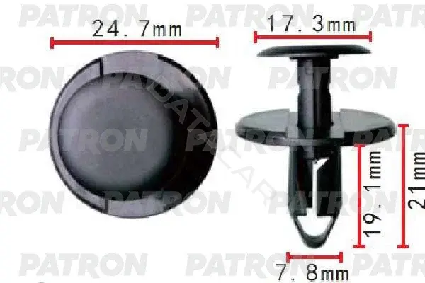 Клипсы, фиксаторы, зажимы PATRON P37-1490