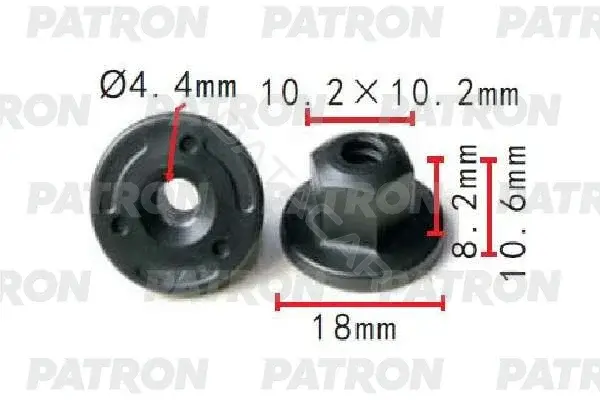 Клипсы, фиксаторы, зажимы PATRON P37-1499
