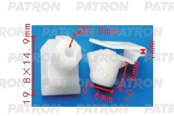 Клипсы, фиксаторы, зажимы PATRON P37-1501