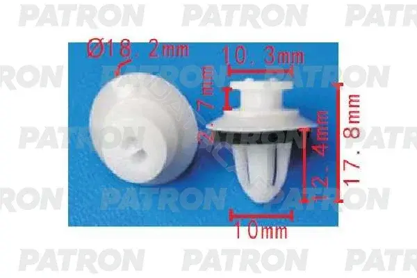Клипсы, фиксаторы, зажимы PATRON P37-1513
