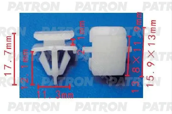 Клипсы, фиксаторы, зажимы PATRON P37-1515
