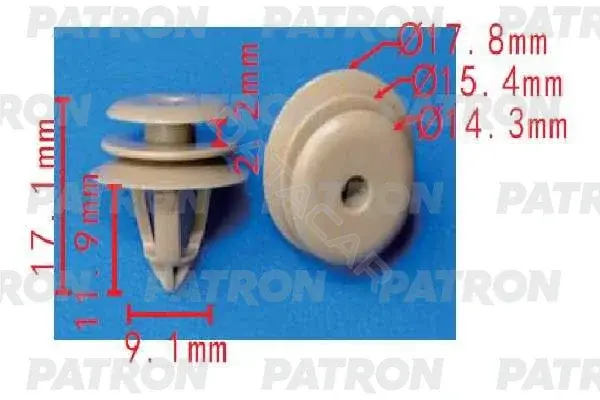 Клипсы, фиксаторы, зажимы PATRON P37-1516