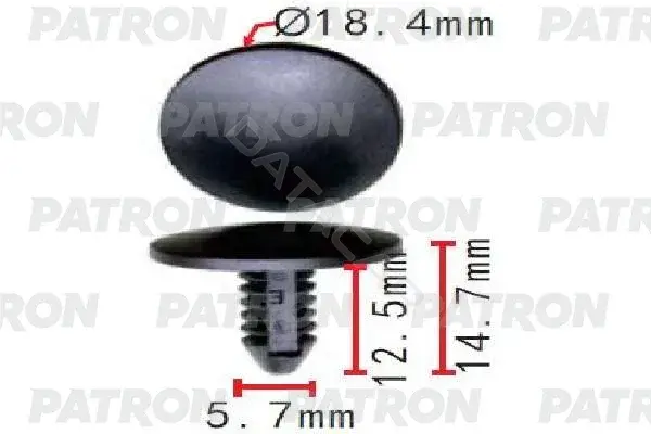 Клипсы, фиксаторы, зажимы PATRON P37-1517