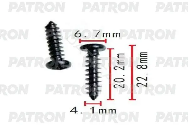 Клипсы, фиксаторы, зажимы PATRON P37-1525