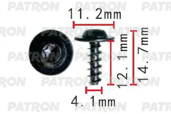 Клипсы, фиксаторы, зажимы PATRON P37-1532