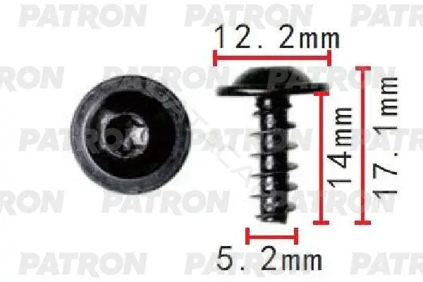 Клипсы, фиксаторы, зажимы PATRON P37-1534