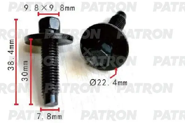 Клипсы, фиксаторы, зажимы PATRON P37-1542
