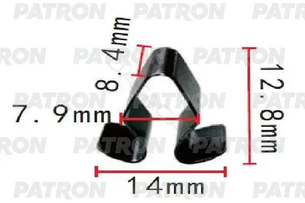 Клипсы, фиксаторы, зажимы PATRON P37-1552