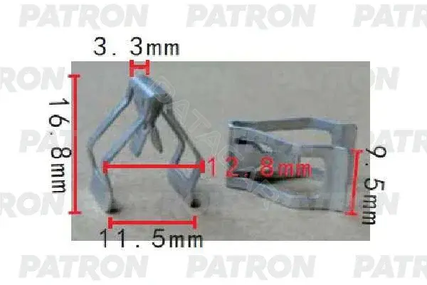 Клипсы, фиксаторы, зажимы PATRON P37-1553