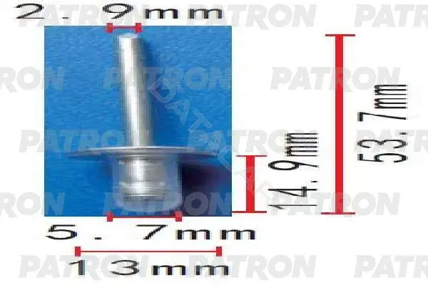 Клипсы, фиксаторы, зажимы PATRON P37-1554