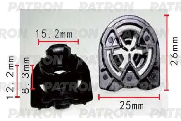 Клипсы, фиксаторы, зажимы PATRON P37-1566