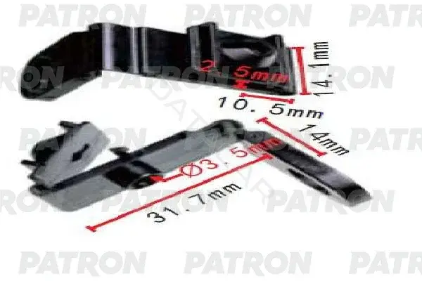 Клипсы, фиксаторы, зажимы PATRON P37-1567