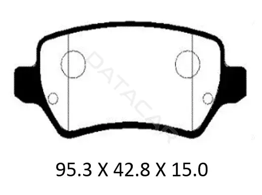 Тормозные колодки PATRON PBP1521KOR
