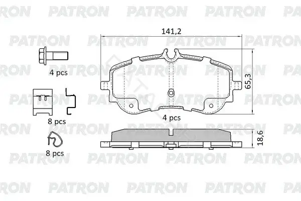 Тормозные колодки PATRON PBP244