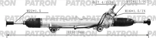 Рулевая рейка PATRON PSG3036