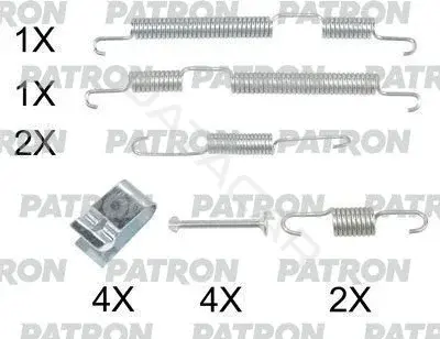 Ремкомплект тормозных колодок PATRON PSRK0229