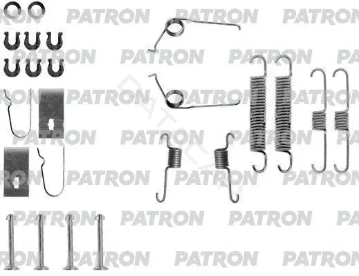 Ремкомплект тормозных колодок PATRON PSRK0145