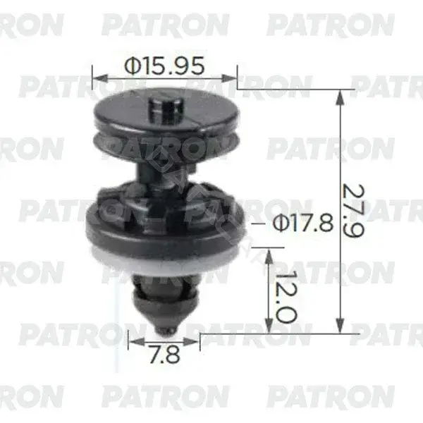 Клипсы, фиксаторы, зажимы PATRON P37-0247A