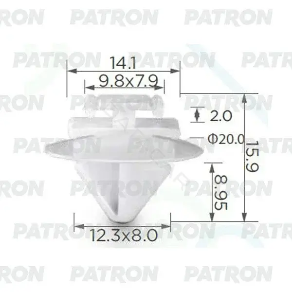 Клипсы, фиксаторы, зажимы PATRON P37-0464A