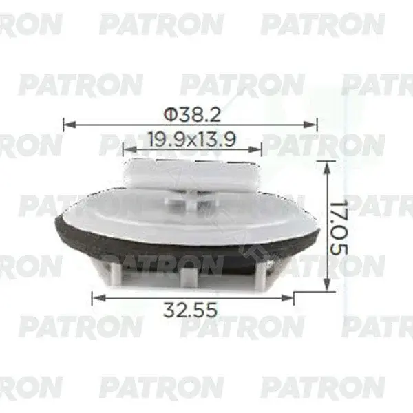 Клипсы, фиксаторы, зажимы PATRON P37-0470A