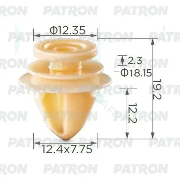 Клипсы, фиксаторы, зажимы PATRON P37-1267A