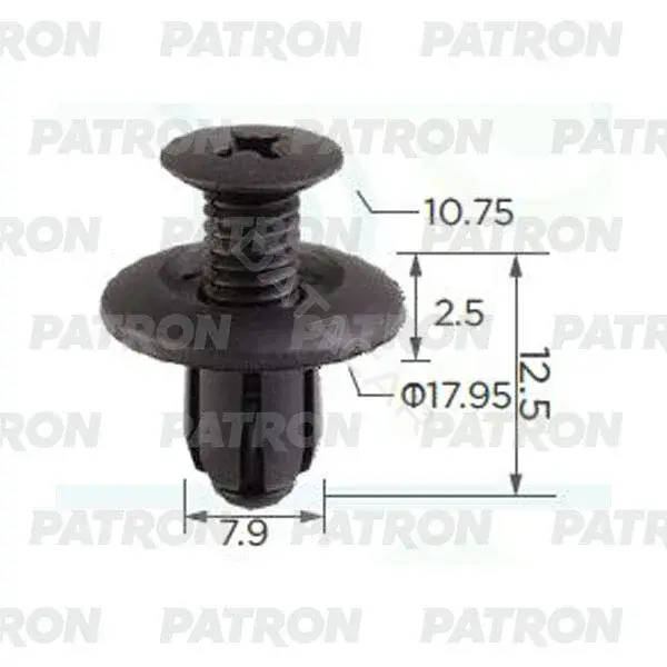 Клипсы, фиксаторы, зажимы PATRON P37-1351A