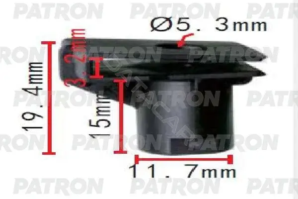 Клипсы, фиксаторы, зажимы PATRON P37-1574