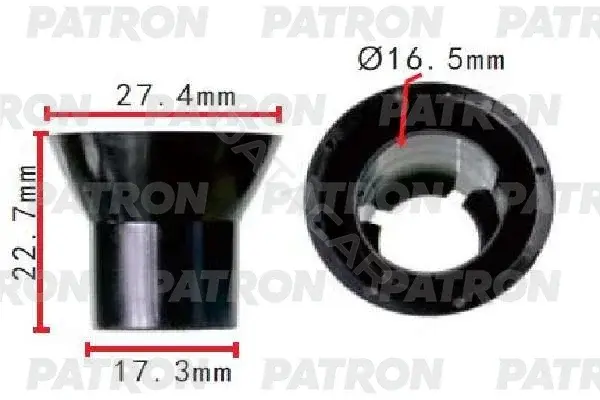 Клипсы, фиксаторы, зажимы PATRON P37-1585