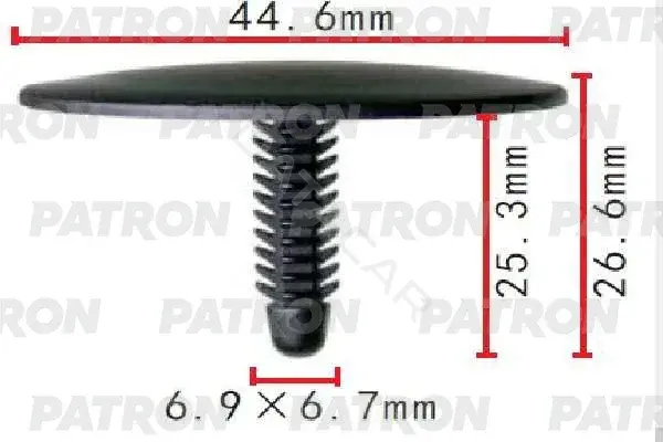 Клипсы, фиксаторы, зажимы PATRON P37-1586