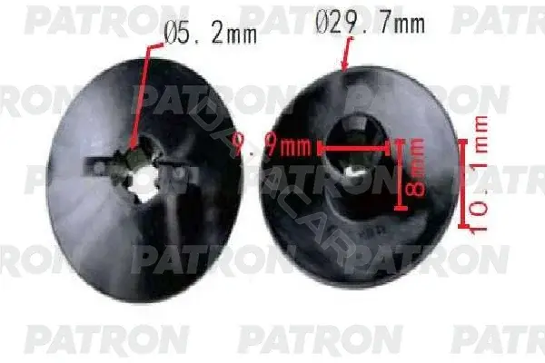 Клипсы, фиксаторы, зажимы PATRON P37-1590