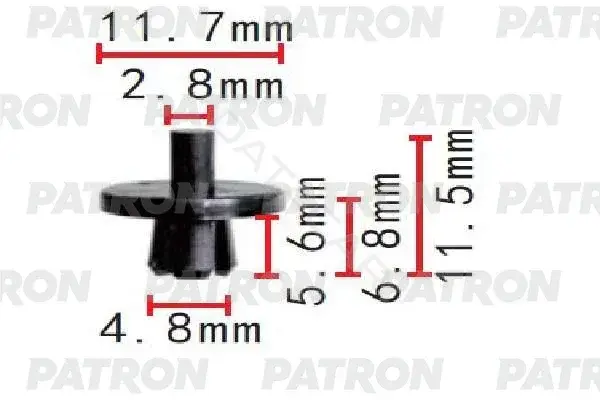 Клипсы, фиксаторы, зажимы PATRON P37-1604