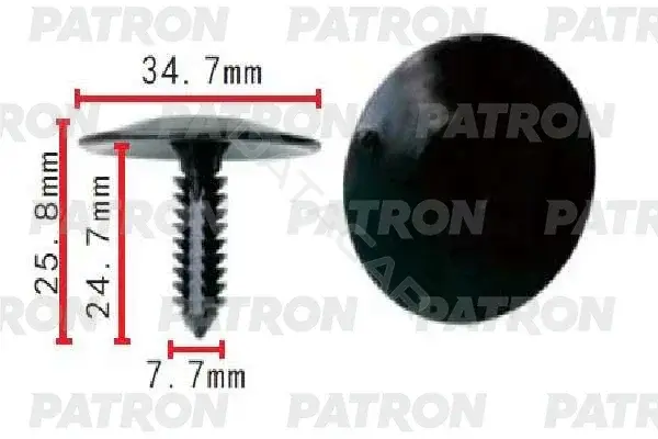 Клипсы, фиксаторы, зажимы PATRON P37-1617