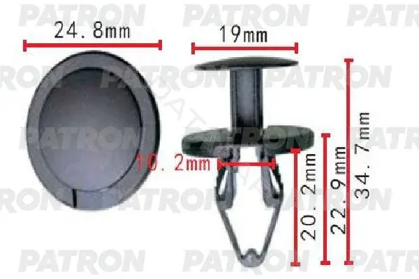 Клипсы, фиксаторы, зажимы PATRON P37-1618