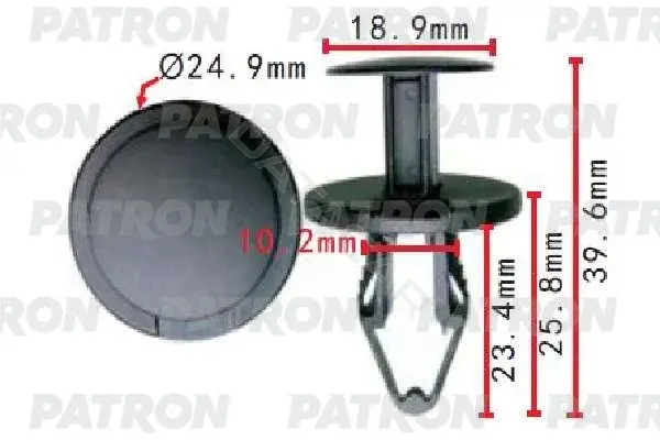 Клипсы, фиксаторы, зажимы PATRON P37-1621