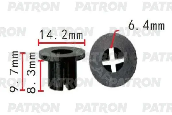 Клипсы, фиксаторы, зажимы PATRON P37-1622