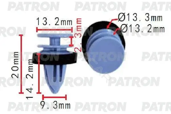 Клипсы, фиксаторы, зажимы PATRON P37-1626