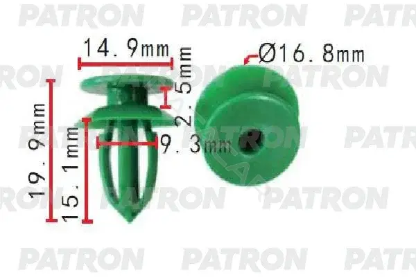 Клипсы, фиксаторы, зажимы PATRON P37-1627