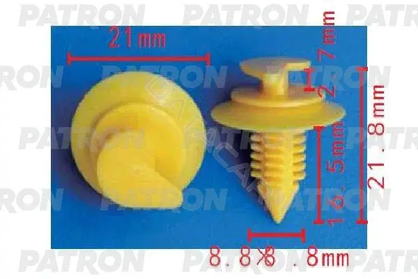 Клипсы, фиксаторы, зажимы PATRON P37-1630