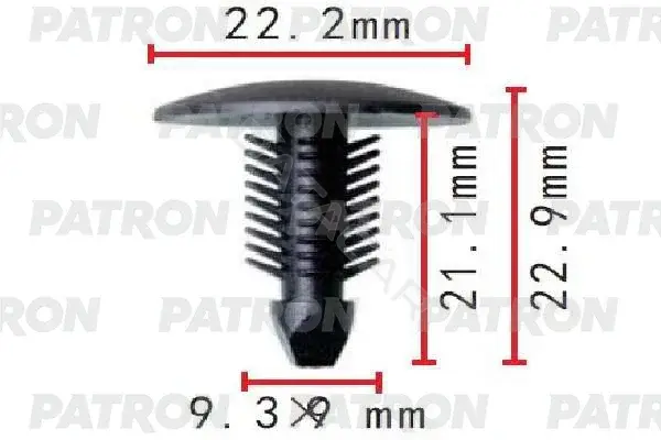 Клипсы, фиксаторы, зажимы PATRON P37-1631