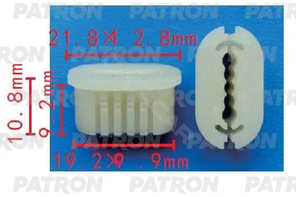 Клипсы, фиксаторы, зажимы PATRON P37-1635
