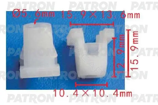Клипсы, фиксаторы, зажимы PATRON P37-1638