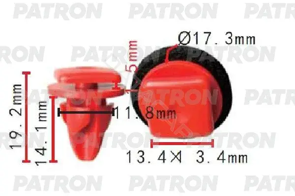 Клипсы, фиксаторы, зажимы PATRON P37-1642