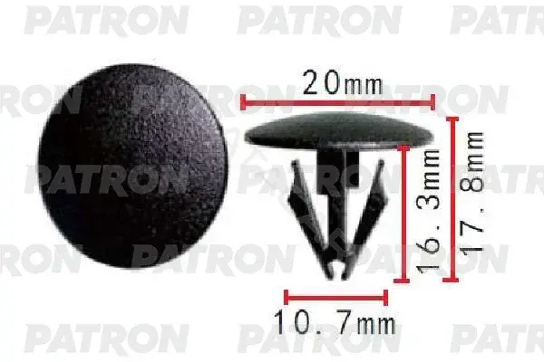 Клипсы, фиксаторы, зажимы PATRON P37-1645