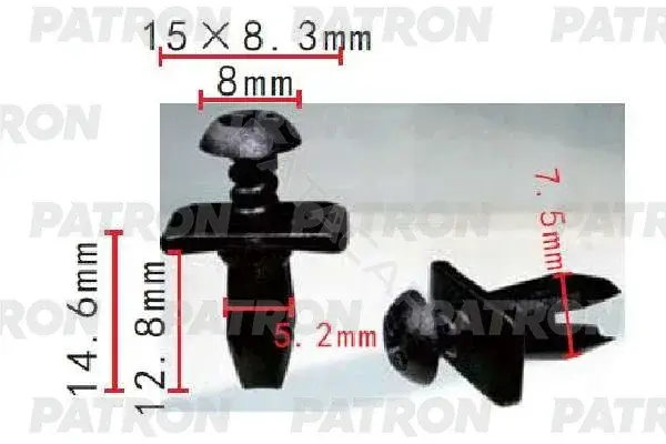 Клипсы, фиксаторы, зажимы PATRON P37-1647