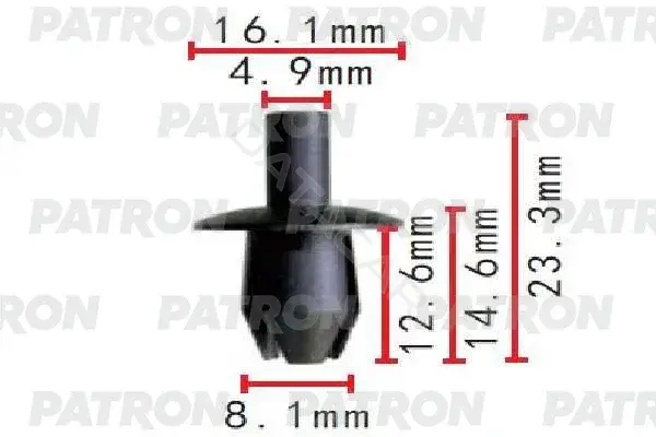 Клипсы, фиксаторы, зажимы PATRON P37-1651