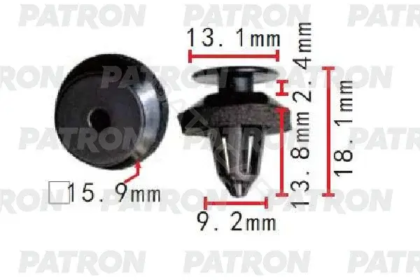 Клипсы, фиксаторы, зажимы PATRON P37-1652