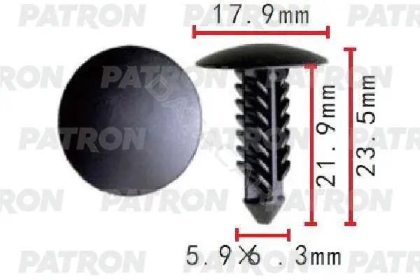 Клипсы, фиксаторы, зажимы PATRON P37-1654