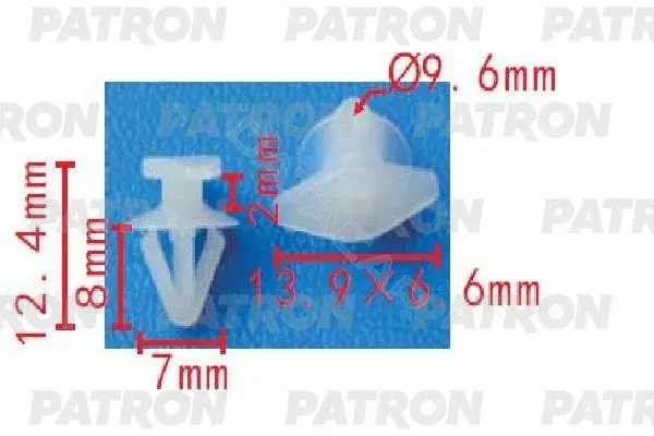 Клипсы, фиксаторы, зажимы PATRON P37-1655