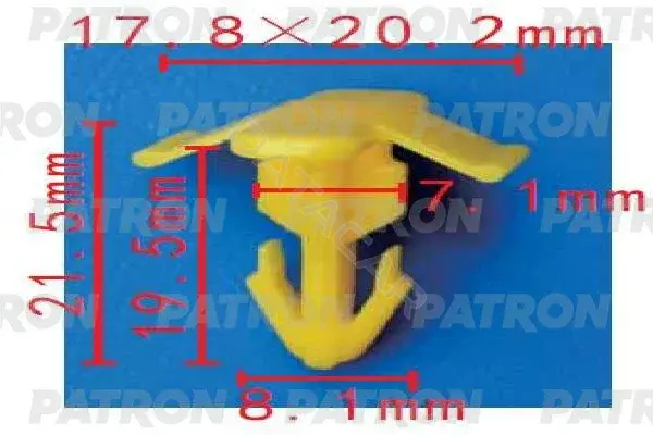 Клипсы, фиксаторы, зажимы PATRON P37-1668